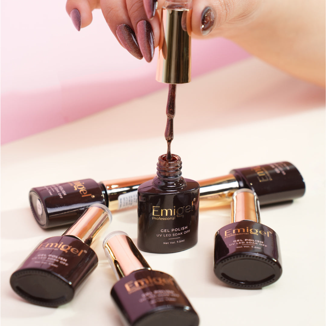 Emigel - Set of 6- Gem Cateye UV Gel Polish