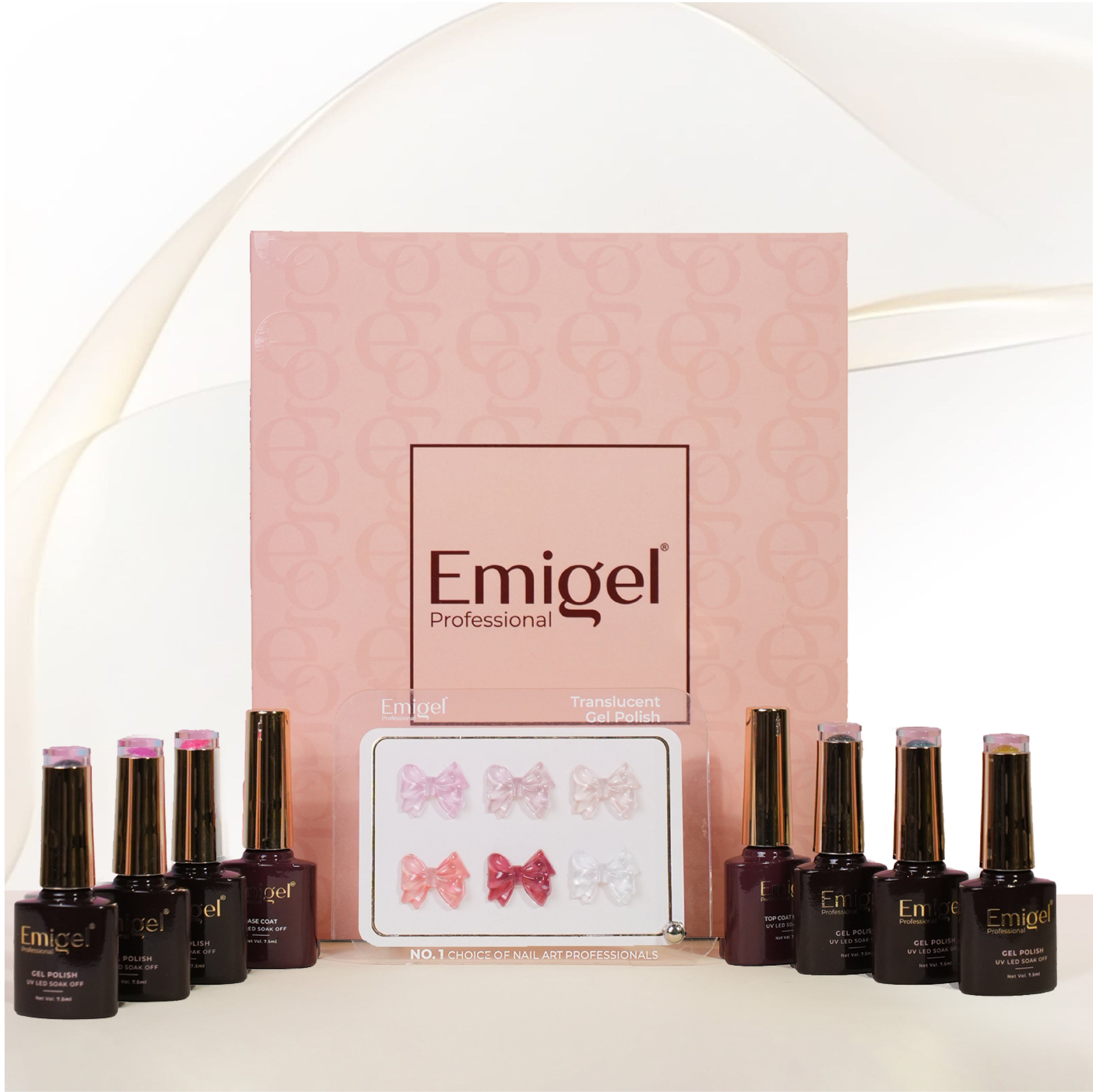 Emigel - Set of 6- Translucent UV Gel