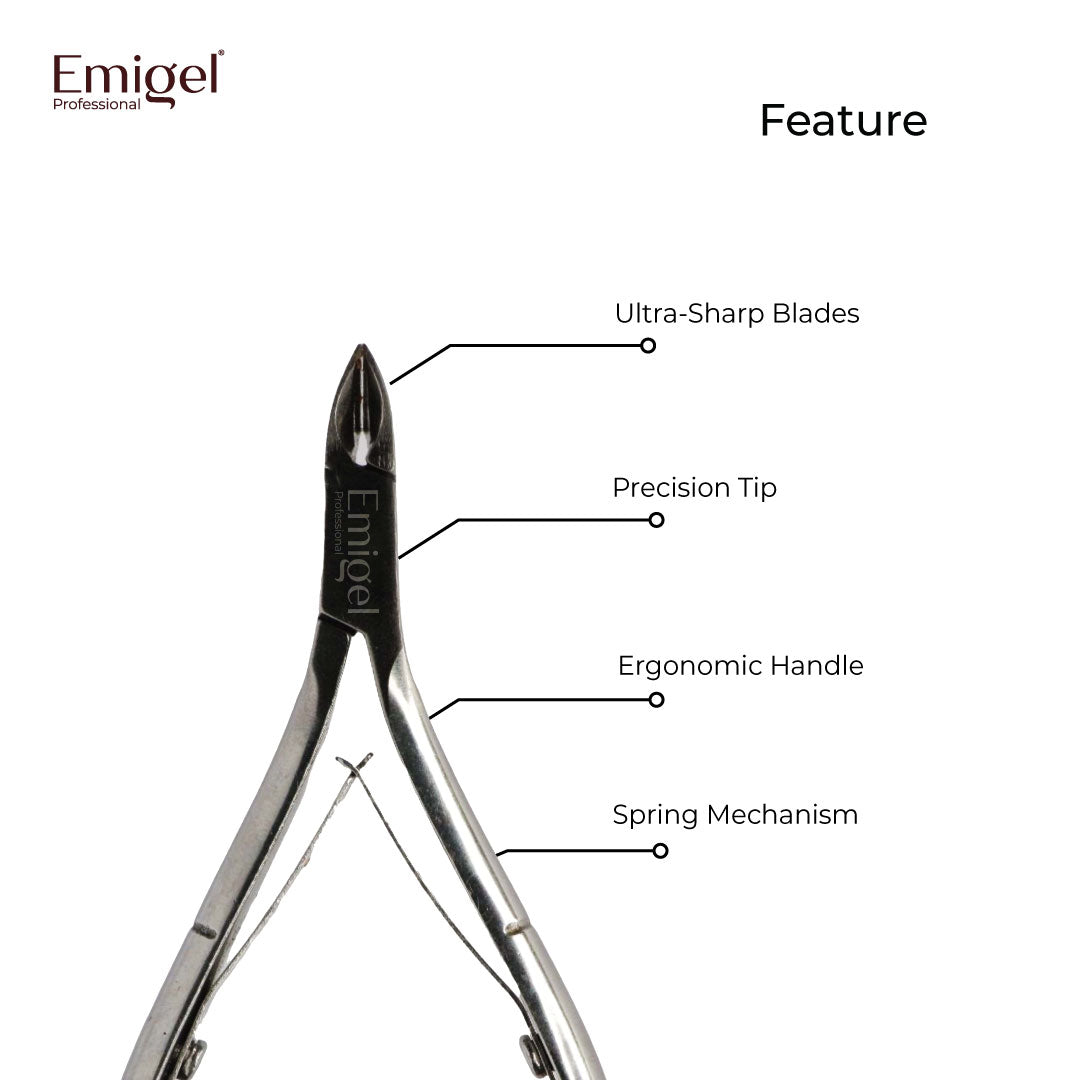 Emigel - Nail Cuticle Cutter - (Premium) Pack of 1 Pc