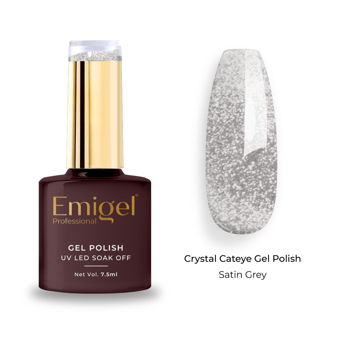 Emigel - Crystal Cateye Gel Polish - 001 - Satin Grey