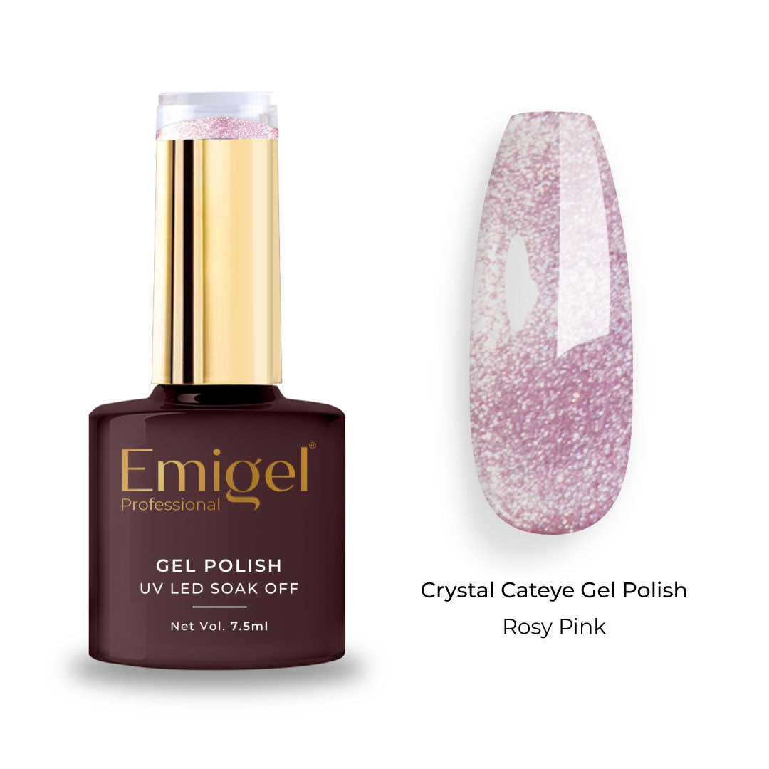 Emigel - Crystal Cateye Gel Polish - 004 - Rosy Pink