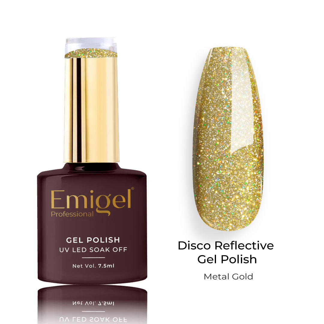 Emigel - Disco Reflective Gel - 002 - METAL GOLD DISCO