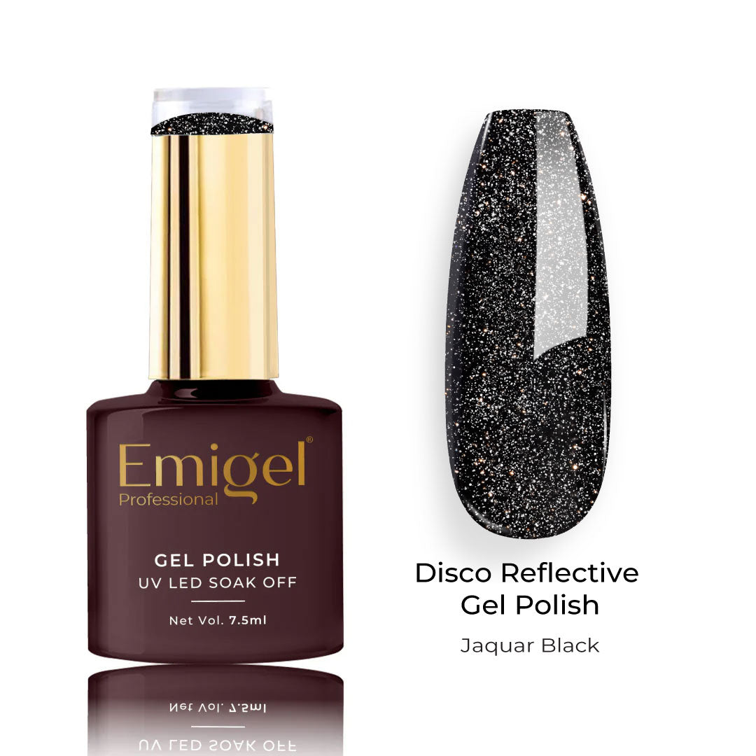 Emigel - Disco Reflective Gel - 008 - JAQUAR BALCK DISCO