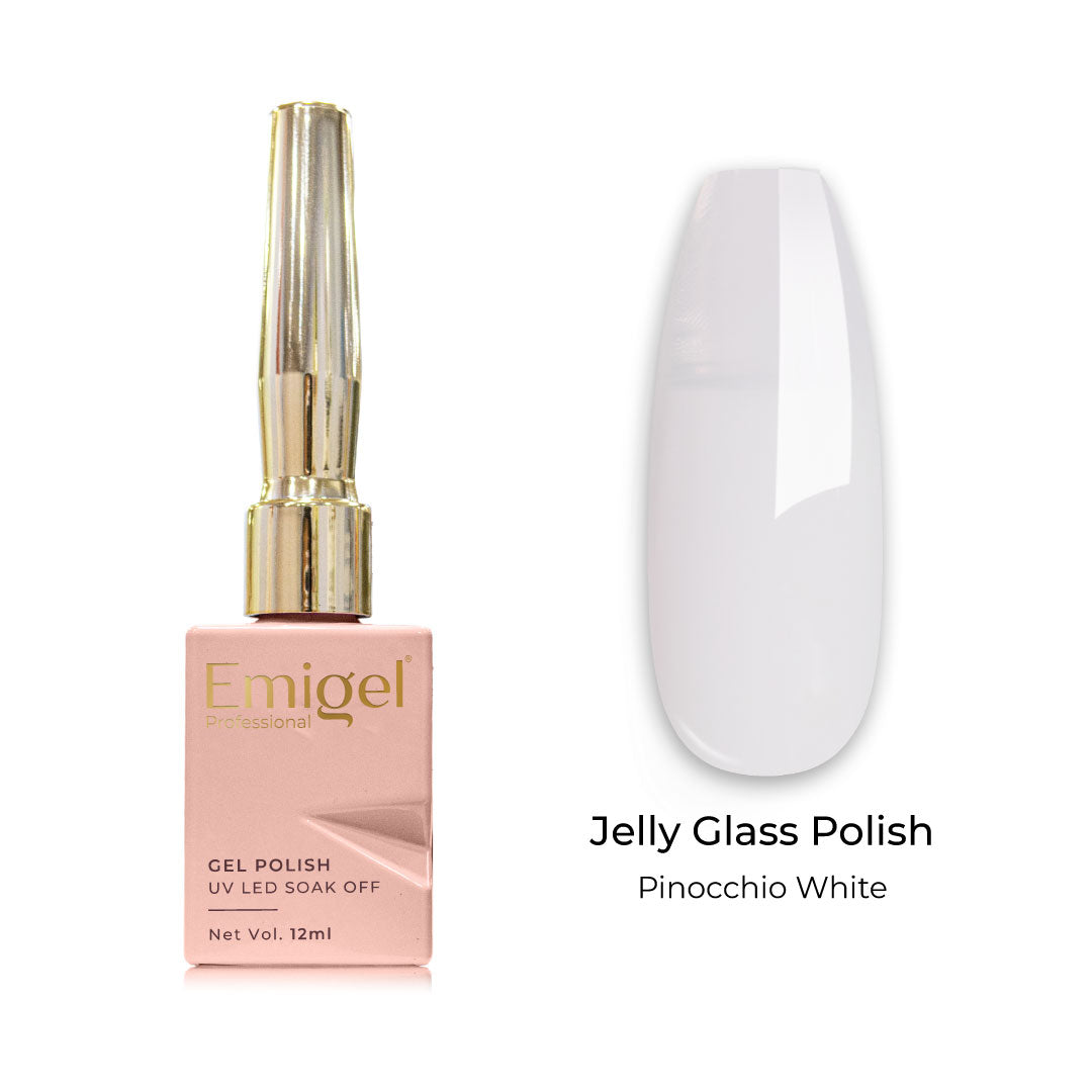 Emigel - Jelly Glass Gel Polish - 001 - PINOCCHIO WHITE