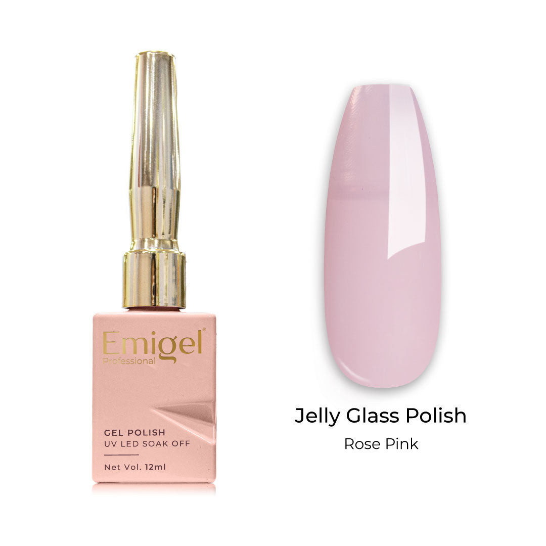 Emigel - Jelly Glass Gel Polish - 003 - ROSE PINK