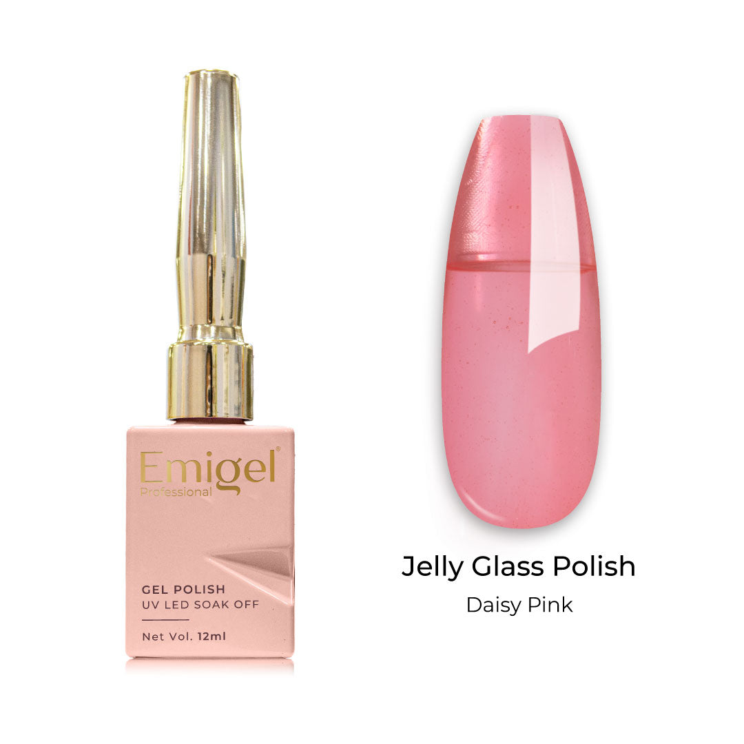 Emigel - Jelly Glass Gel Polish - 004 - DAISY PINK