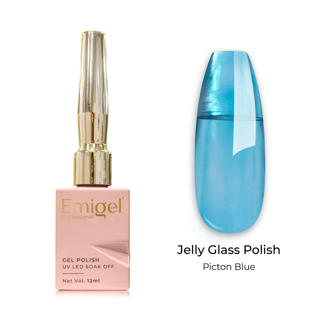 Emigel - Jelly Glass Gel Polish - 011 - PICTON BLUE