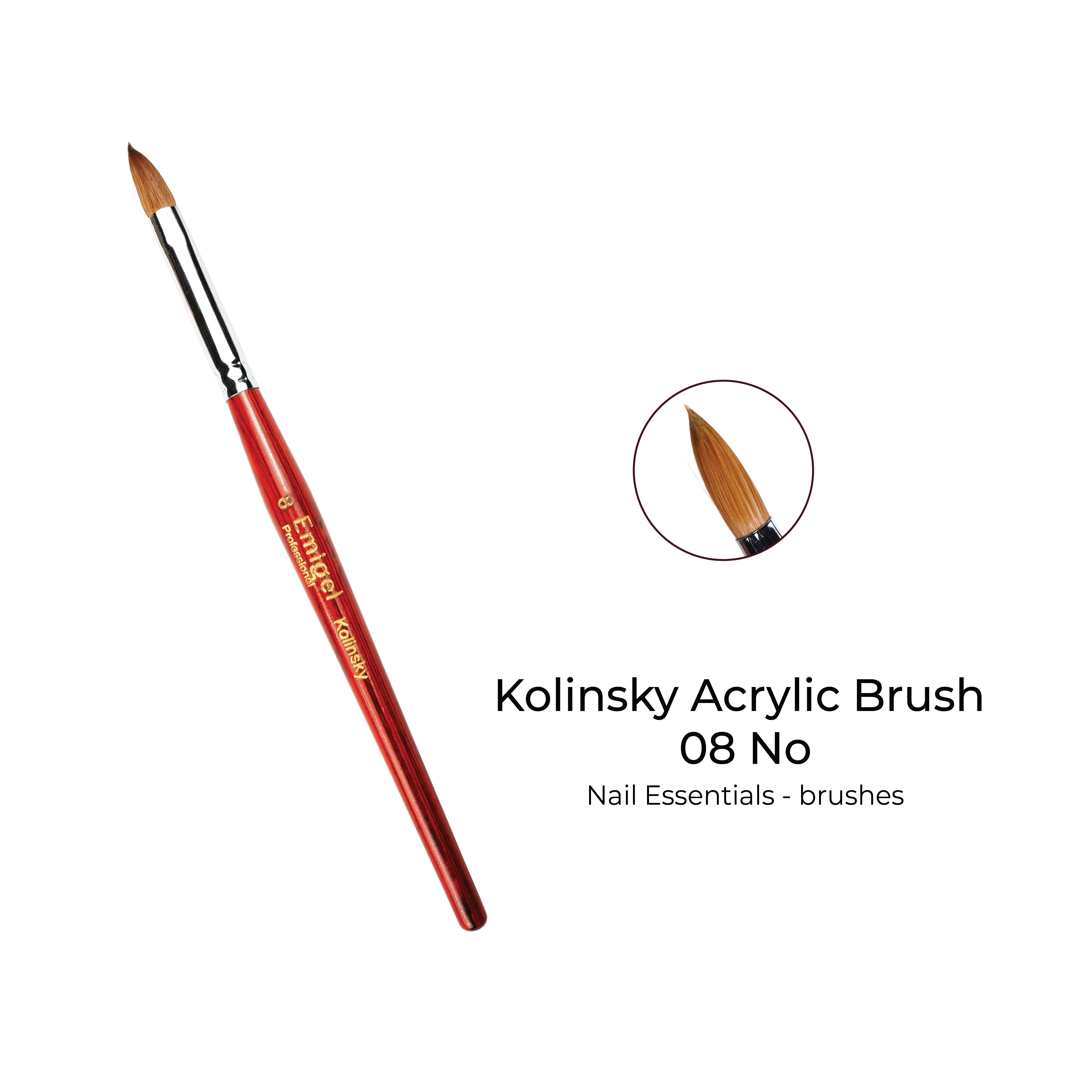 Emigel - Kolinsky Acrylic Brush 08 No