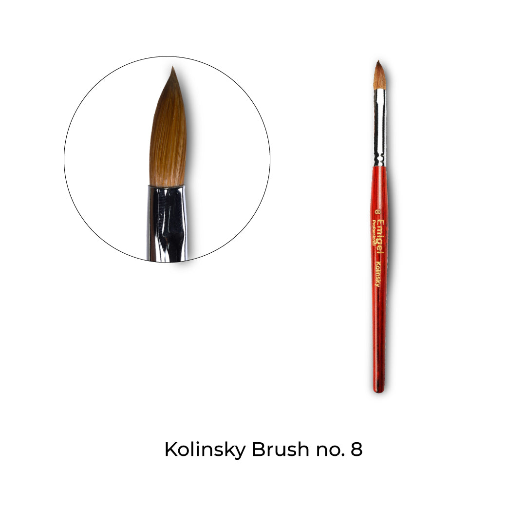 Emigel - Kolinsky Acrylic Brush 08 No