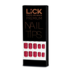 LICK NAILS Square Matte Deep Red Press On Nails