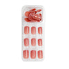 LICK NAILS Almond Pink Square Press On Nails
