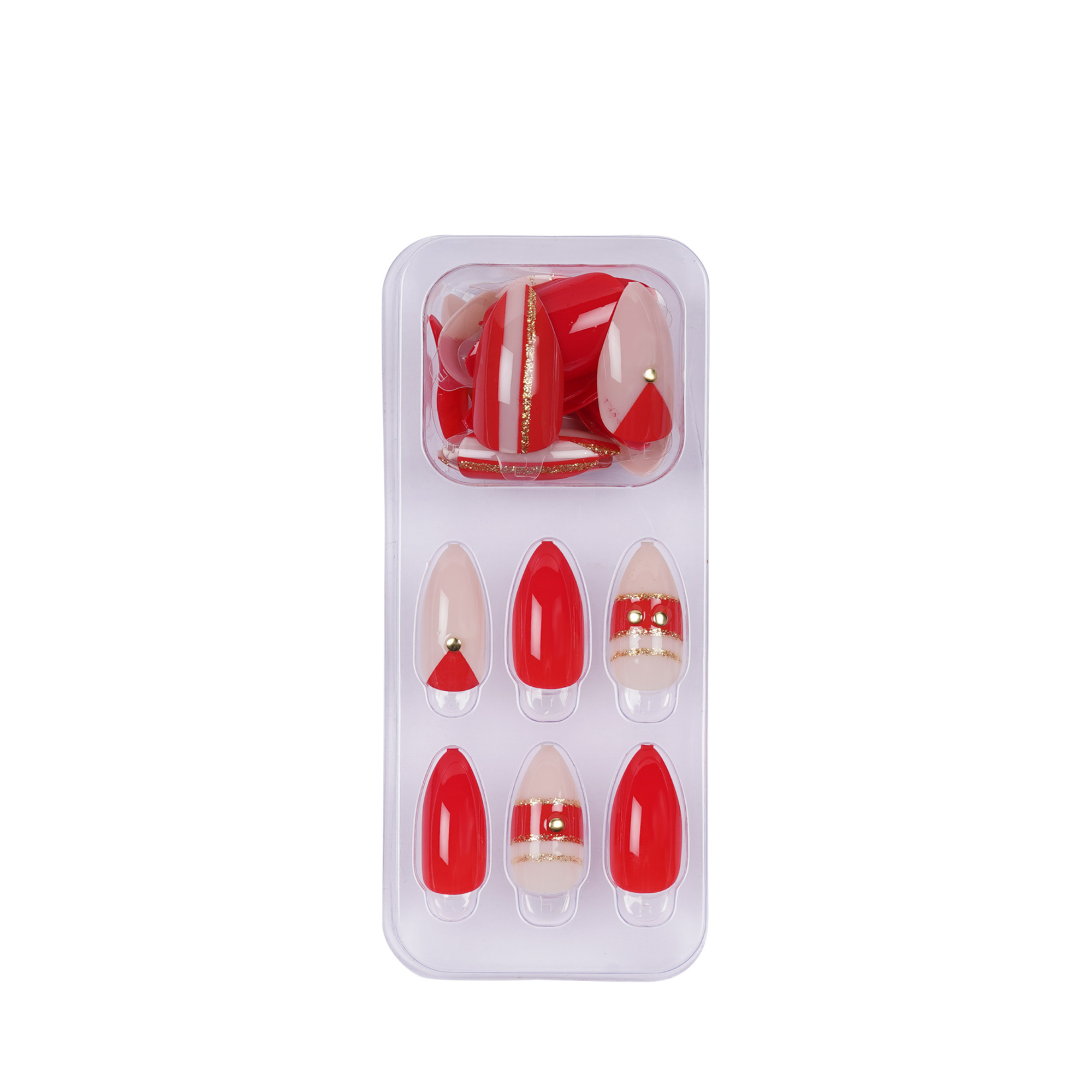 LICK NAILS Chrome silver shade Press on Nails