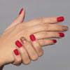 LICK NAILS Matte Finish Black With Cheetah Design Press On Nails