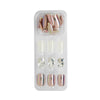 LICK NAILS Griege with check print Shade Press on Nails