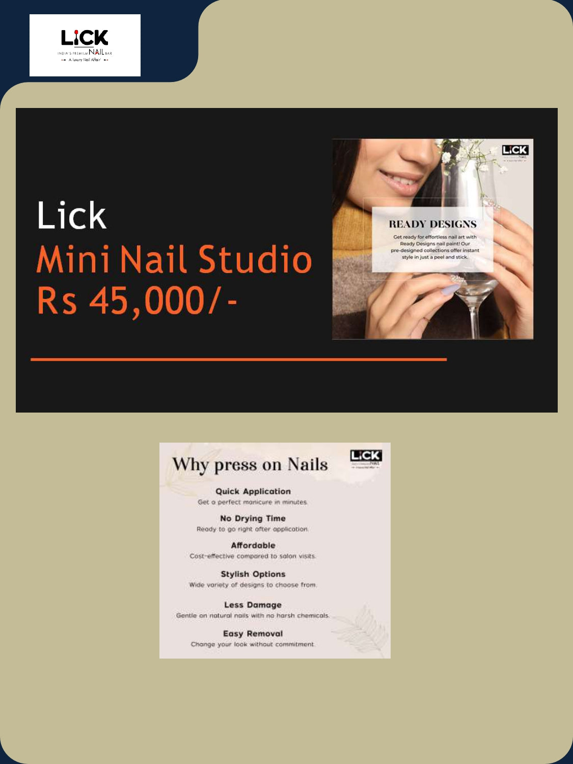 Lick - Nail Bar - Mini Studio Package