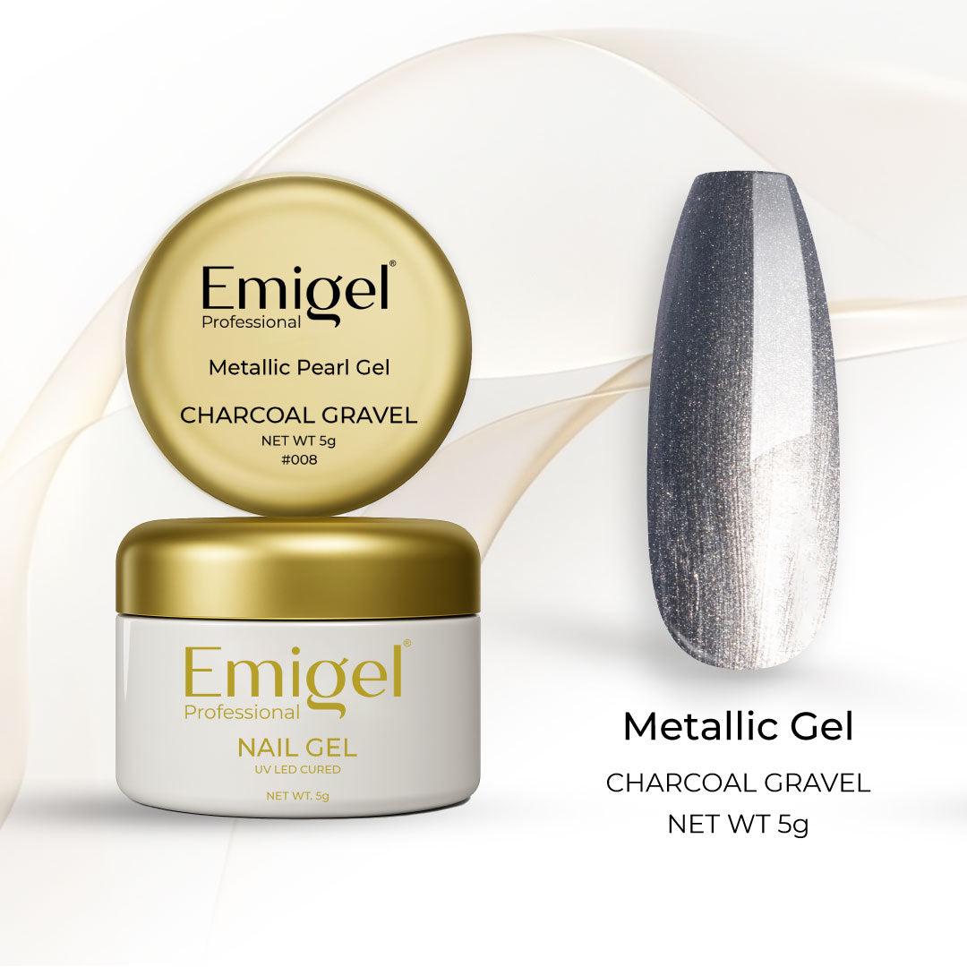 Emigel -  Metallic Gel - CHARCOAL GRAVEL