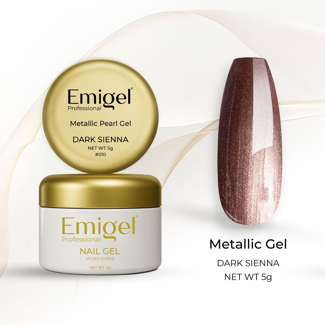 Emigel -  Metallic Gel - DARK SIENNA