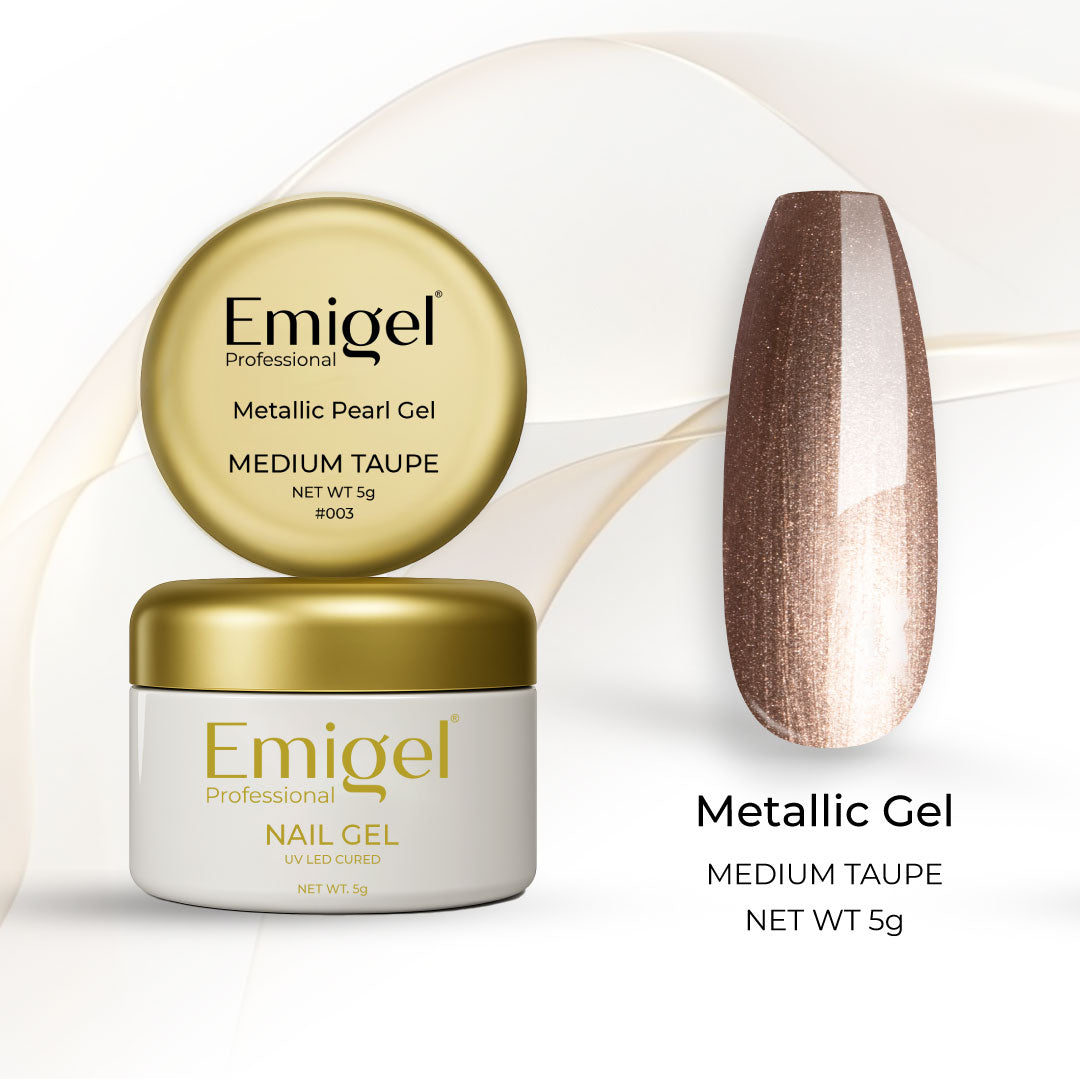 Emigel -  Metallic Gel - MEDIUM TAUPE