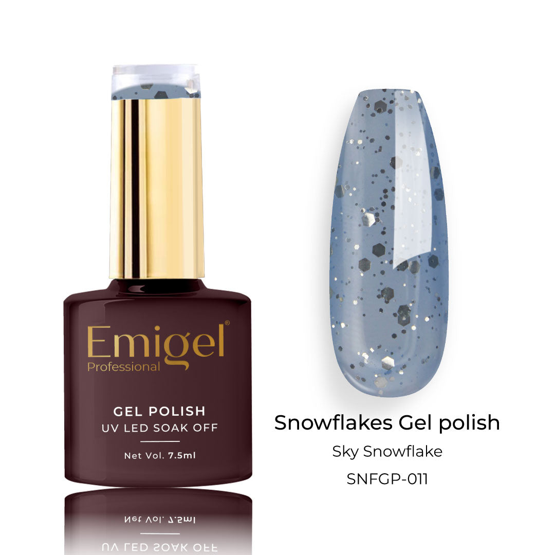 Emigel - Snowflakes Gel Polish - ⁠⁠⁠SKY SNOWFLAKE   - 011