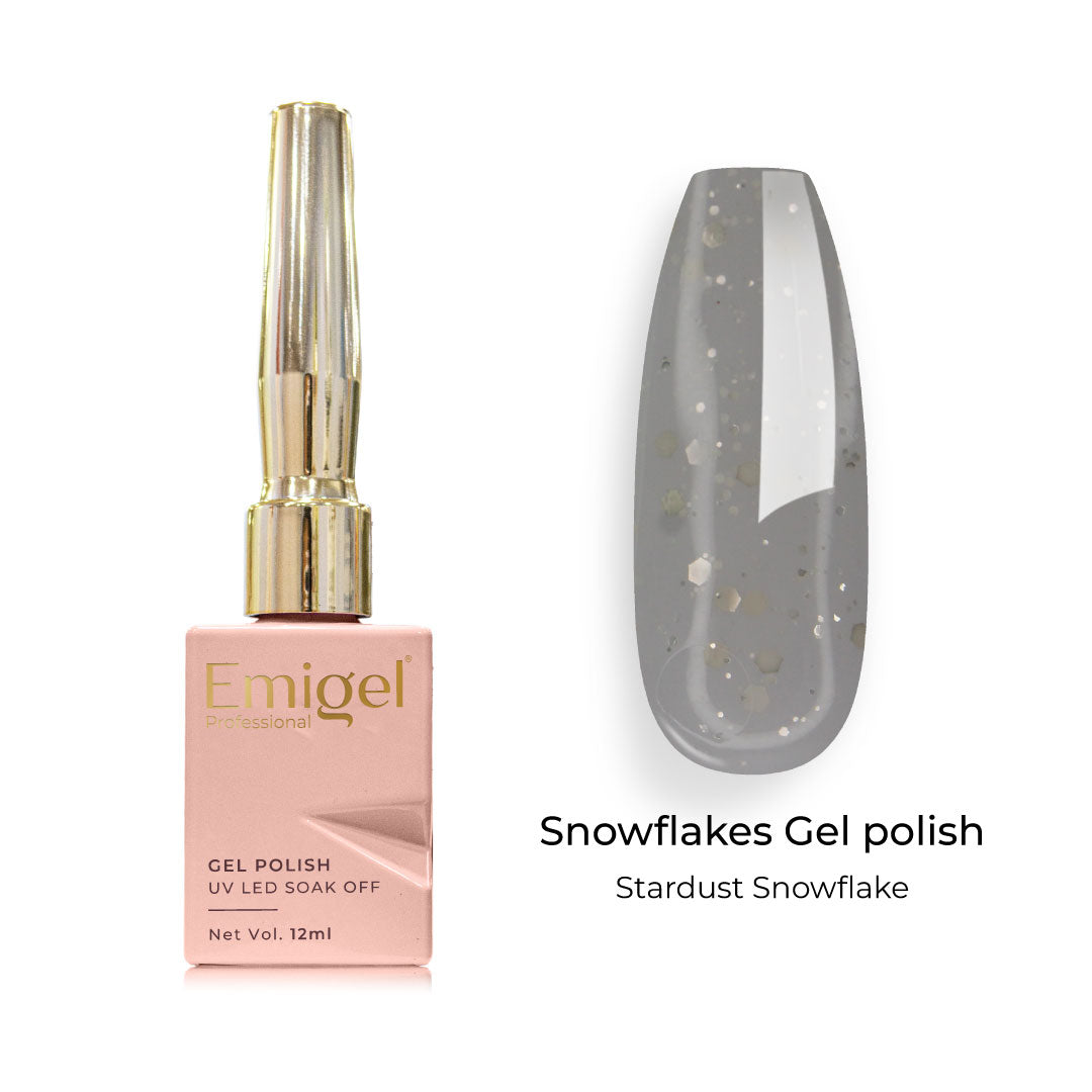 Emigel - Snowflakes Gel Polish - STARDUST SNOWFLAKE - 001