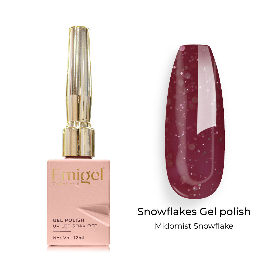 Emigel - Snowflakes Gel Polish - ⁠MIDOMIST SNOWFLAKE - 004