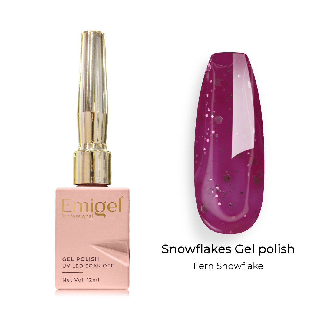 Emigel - Snowflakes Gel Polish - ⁠⁠FERN SNOWFLAKE - 009