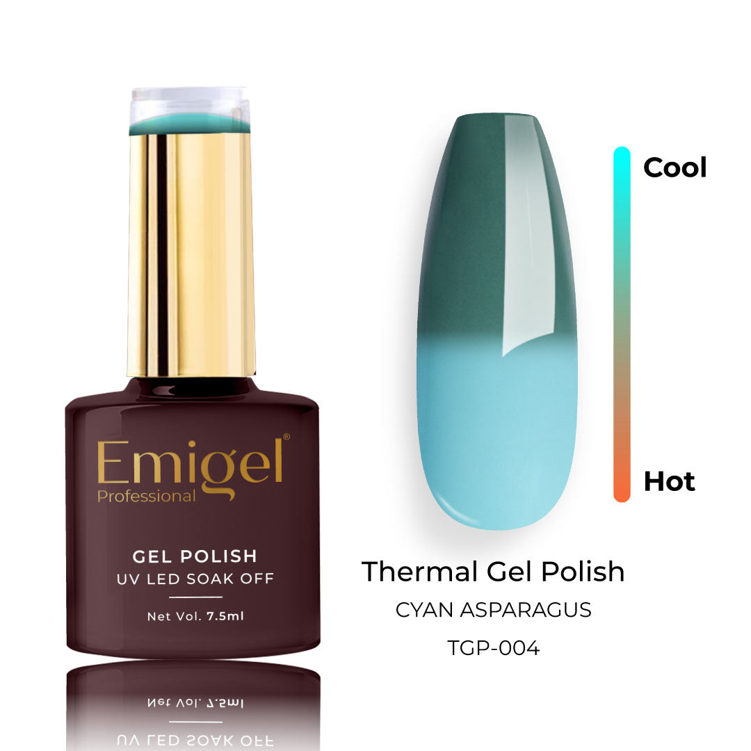 Emigel - Thermal Gel Polish - 004 - CYAN ASPARAGUS