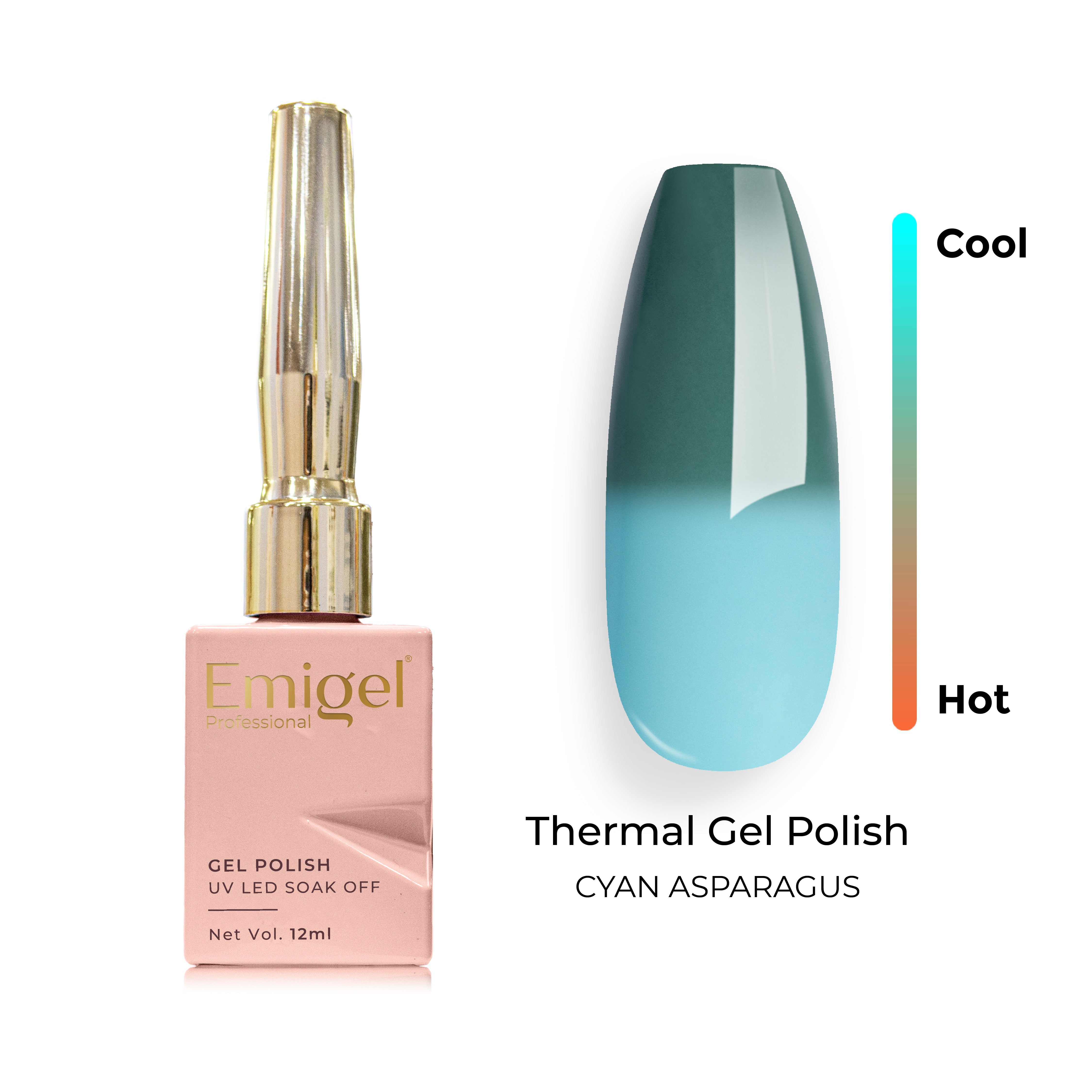 Emigel - Thermal Gel Polish - 004 - CYAN ASPARAGUS