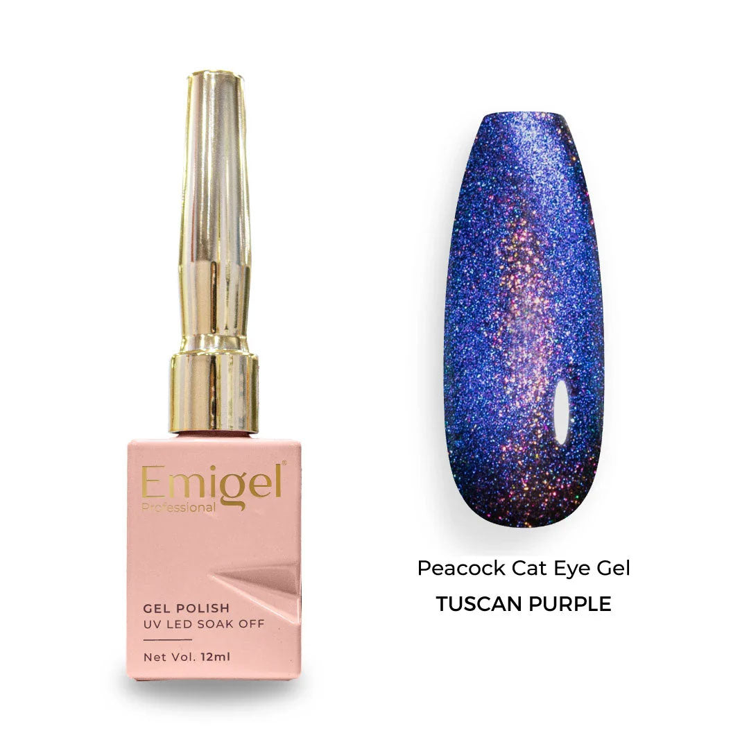 Emigel - Peacock Cateye - 003 - TUSCAN PURPLE