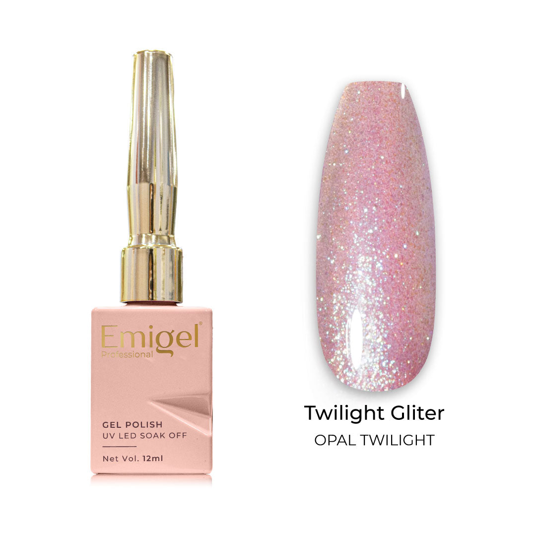 Emigel - Twilight Glitter Gel Polish - 004 - OPAL TWILIGHT
