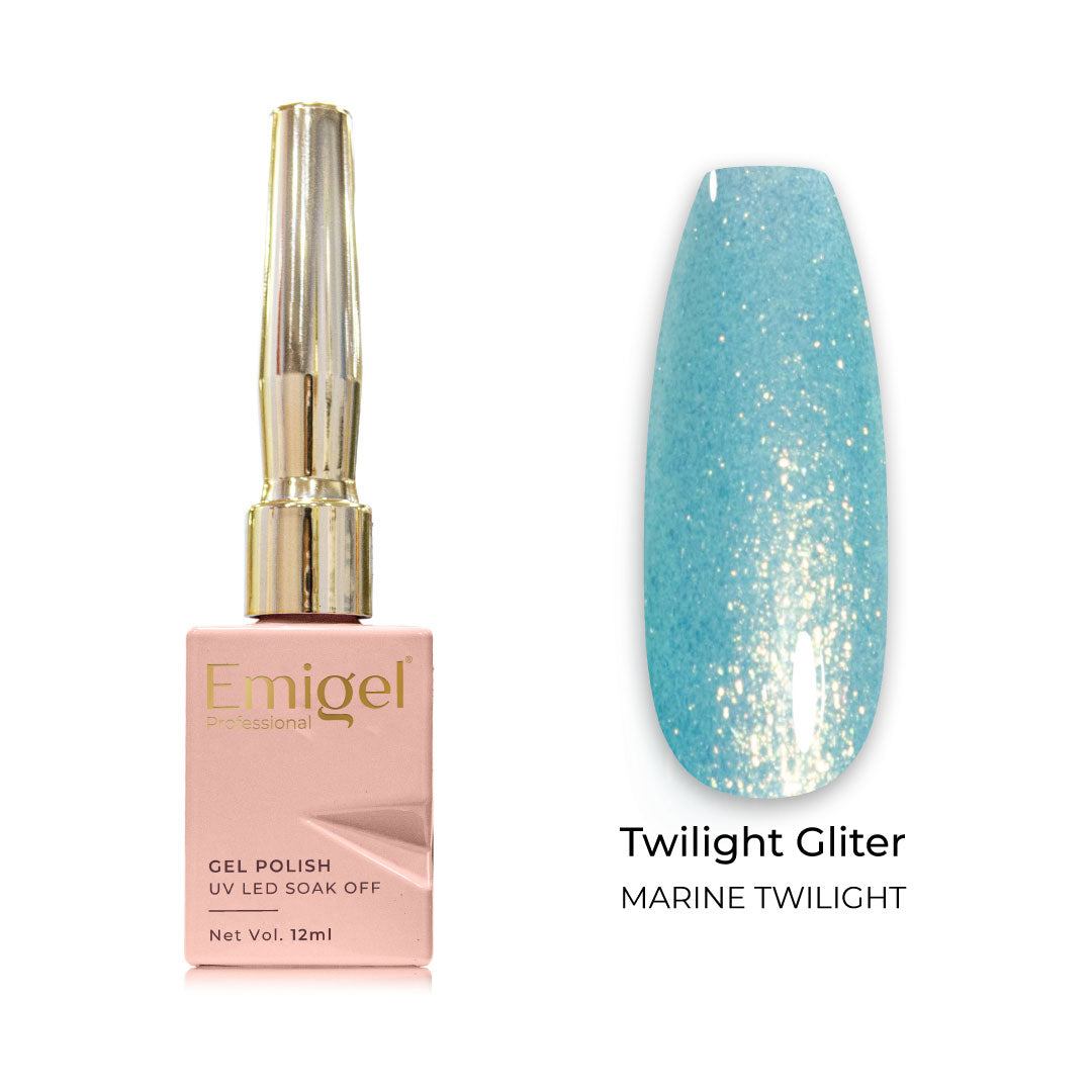 Emigel - Twilight Glitter Gel Polish - 008 - MARINE TWILIGHT