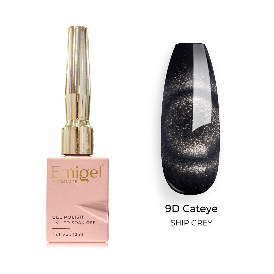 Emigel - 9D Cateye Gel Polish - 012 - TUNA GREY