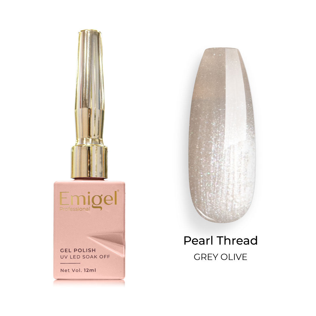 Emigel - Pearl Thread Gel Polish - 008 - GREY OLIVE