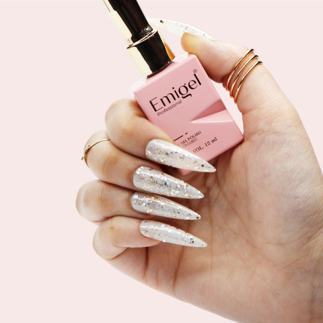 Emigel - UV Gel Polish - GOLD STONE SILVER - E018