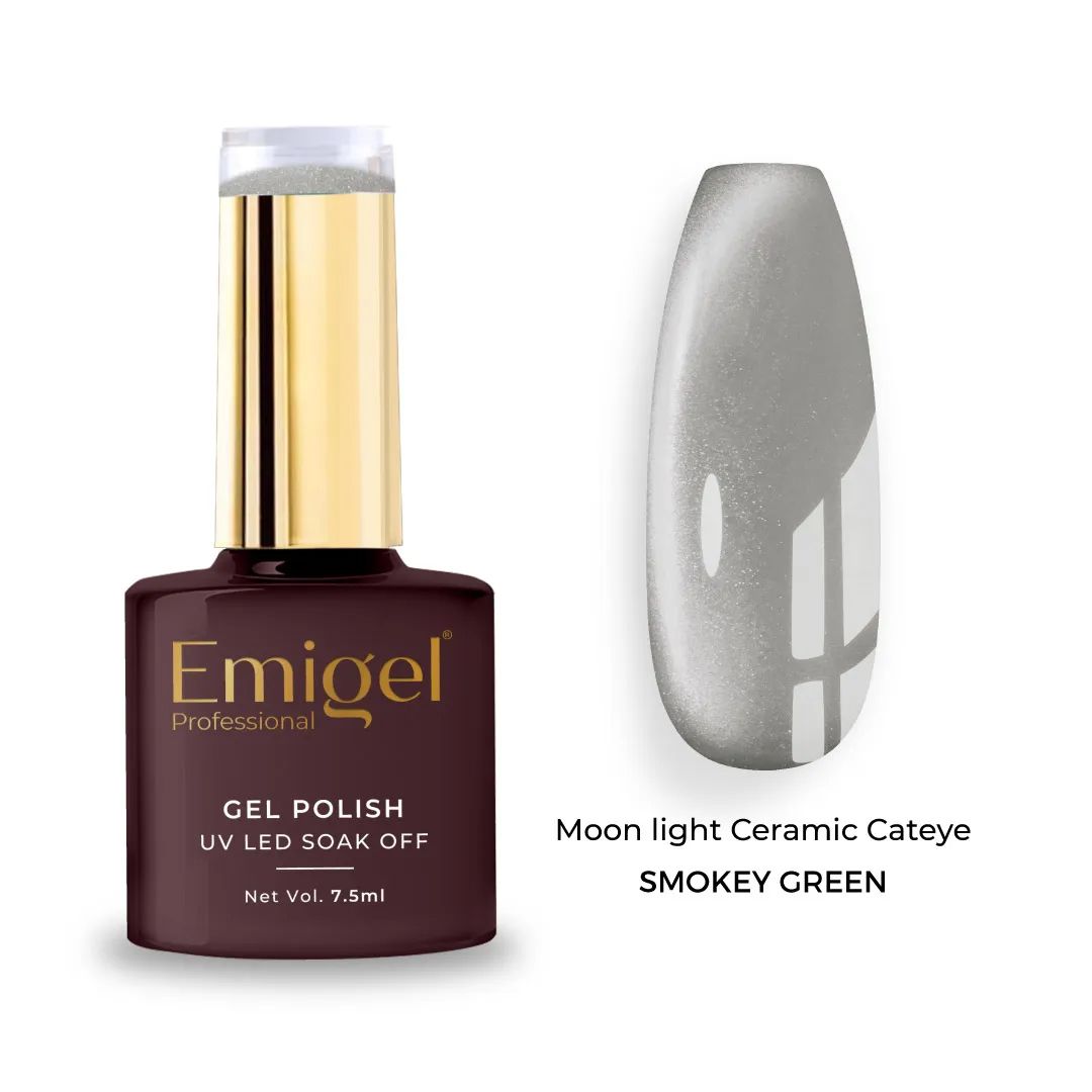 Emigel - UV Moonlight Ceramic Cat Eye - 004 - Smokey Green
