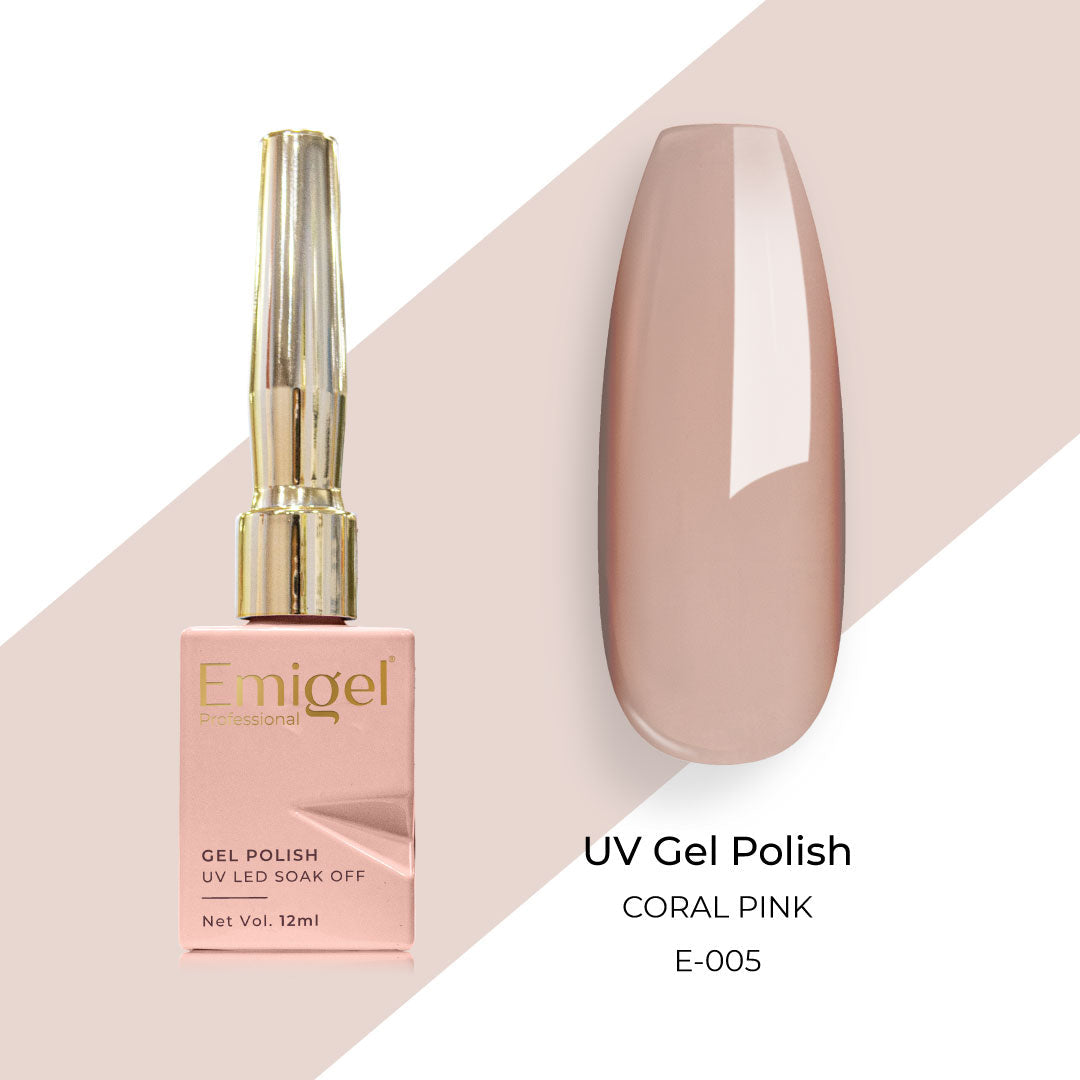 Emigel - UV Gel Polish - CORAL PINK -E005