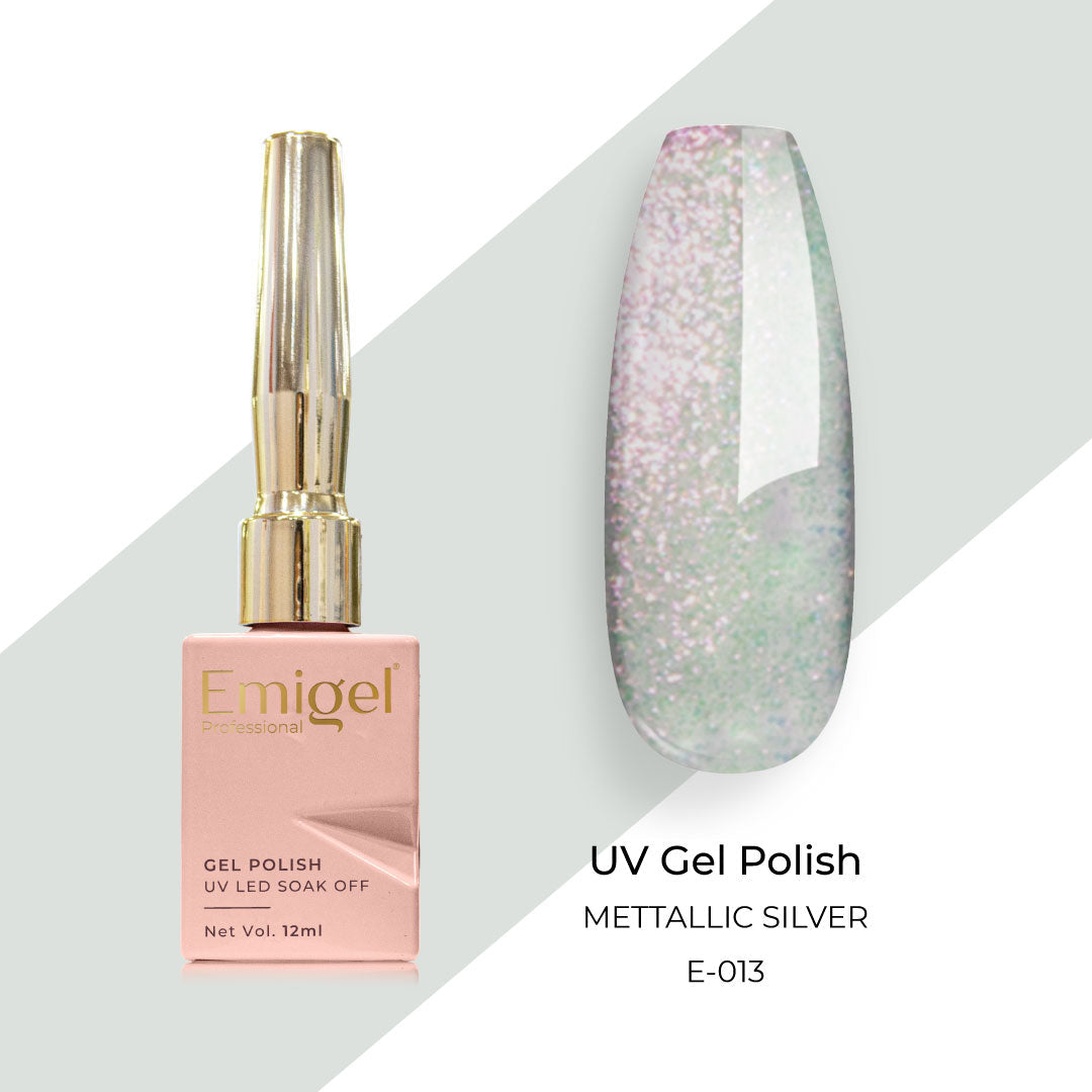 Emigel - UV Gel Polish - METTALLIC SILVER - E013