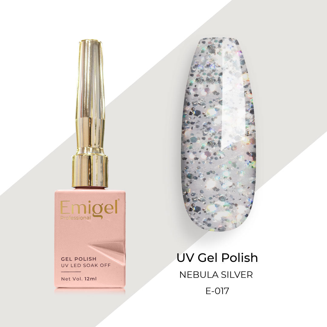 Emigel - UV Gel Polish - NEBULA SILVER  - E017