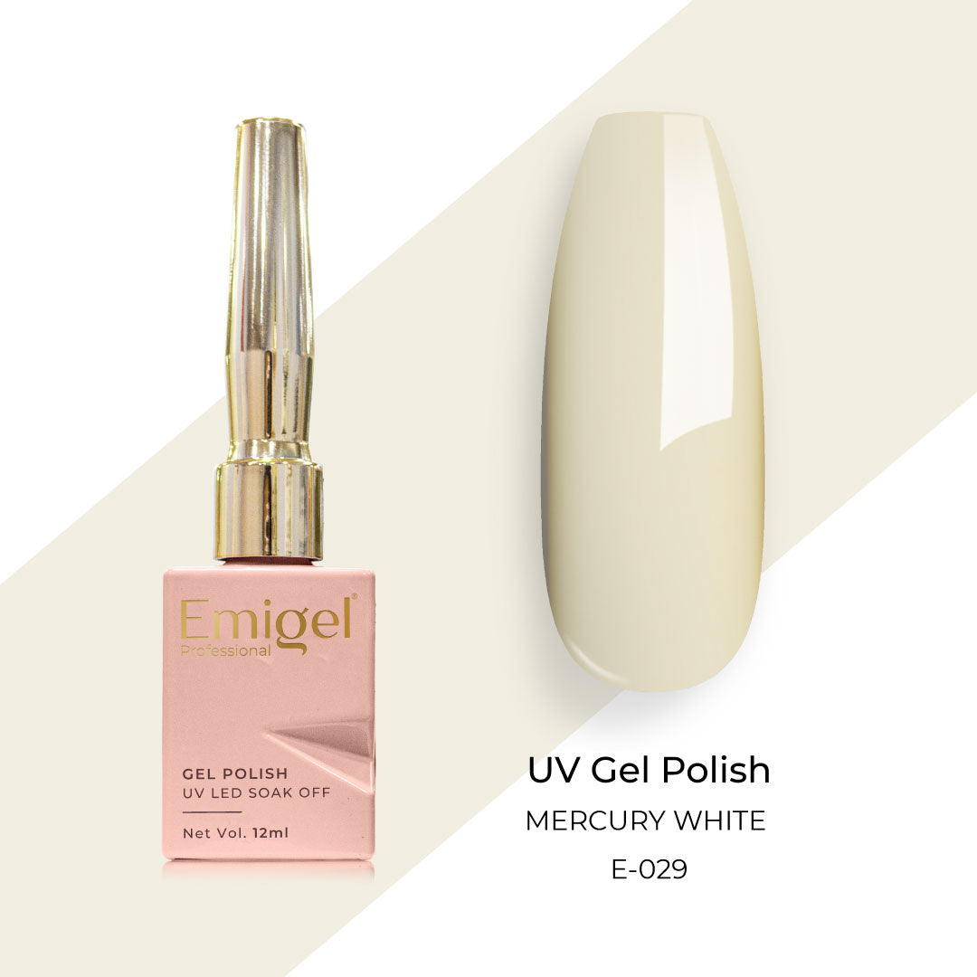 Emigel - UV Gel Polish - MERCURY WHITE  - E029