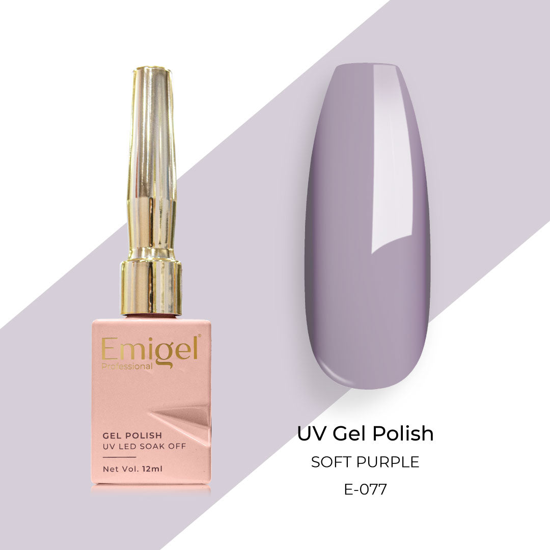 Emigel - UV Gel Polish - SOFT PURPLE - E077