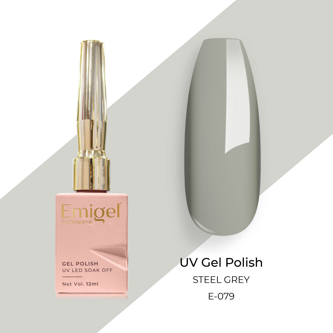 Emigel - UV Gel Polish - STEEL GREY - E079