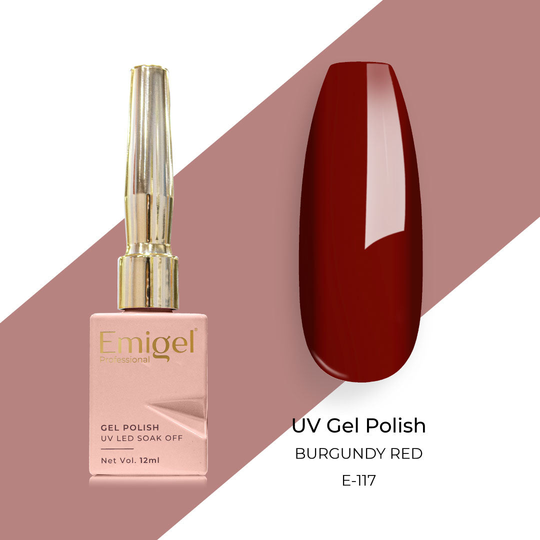 Emigel - UV Gel Polish - BURGUNDY RED - E117