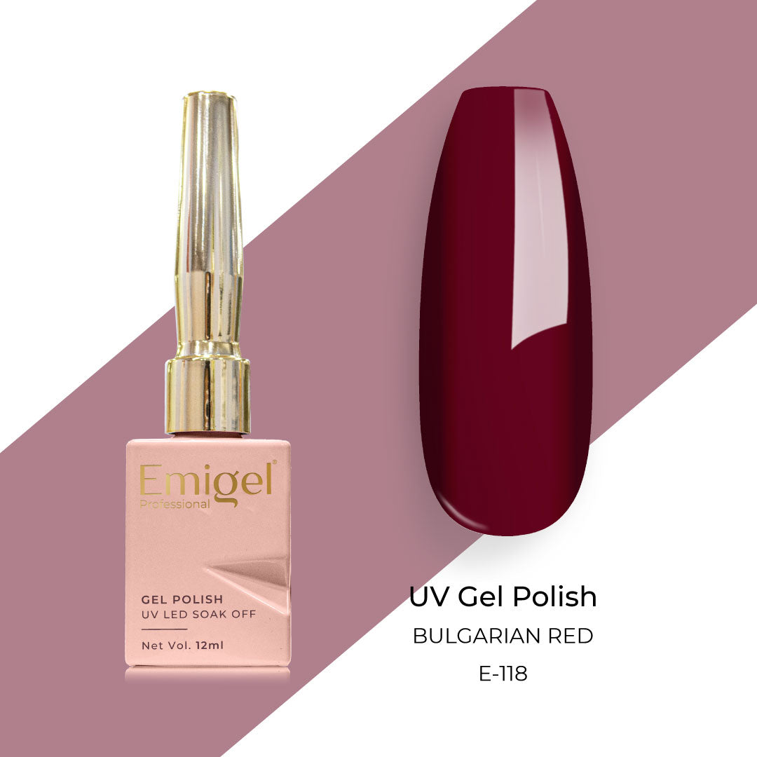 Emigel - UV Gel Polish - BULGARIAN RED - E118
