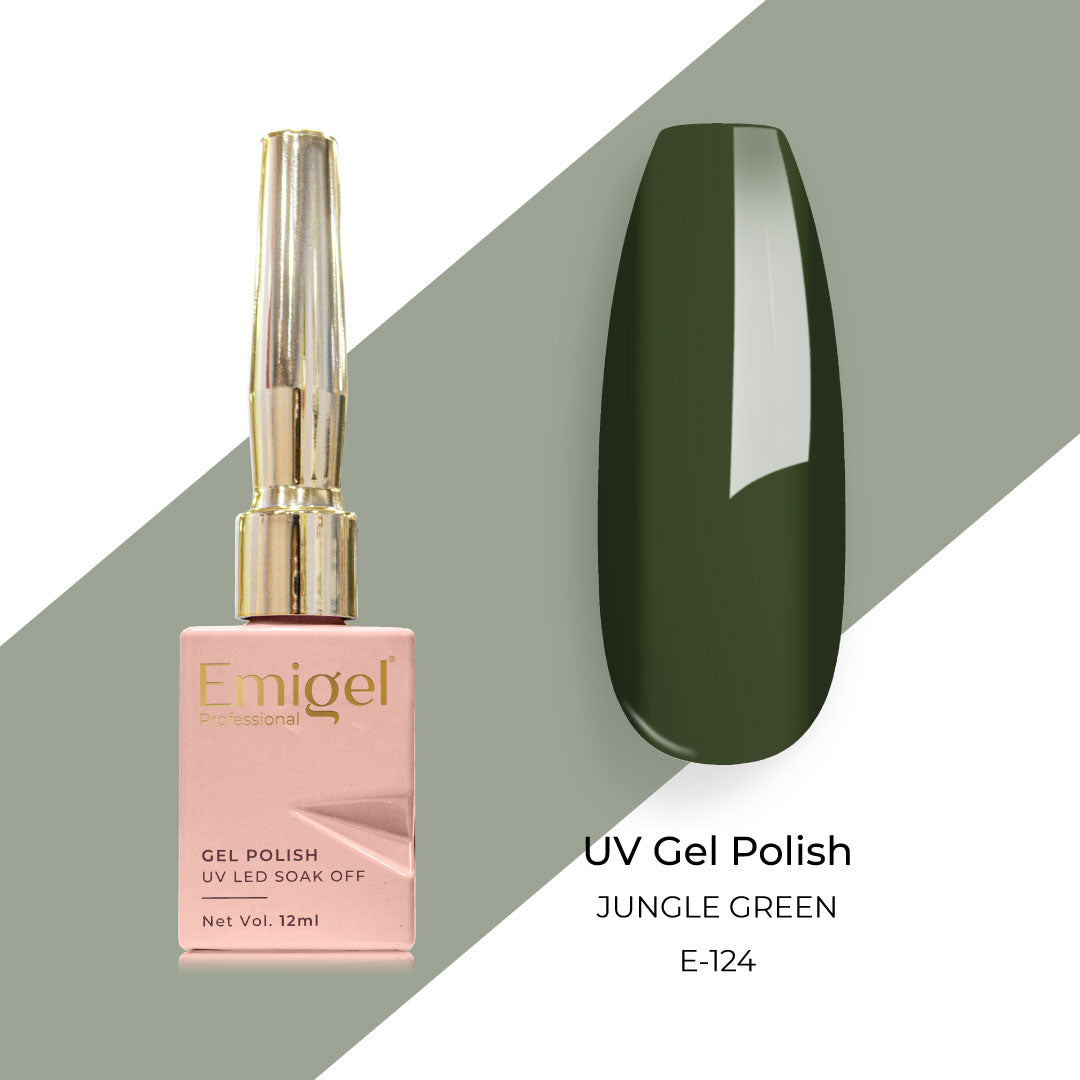 Emigel - UV Gel Polish - JUNGLE GREEN - E124