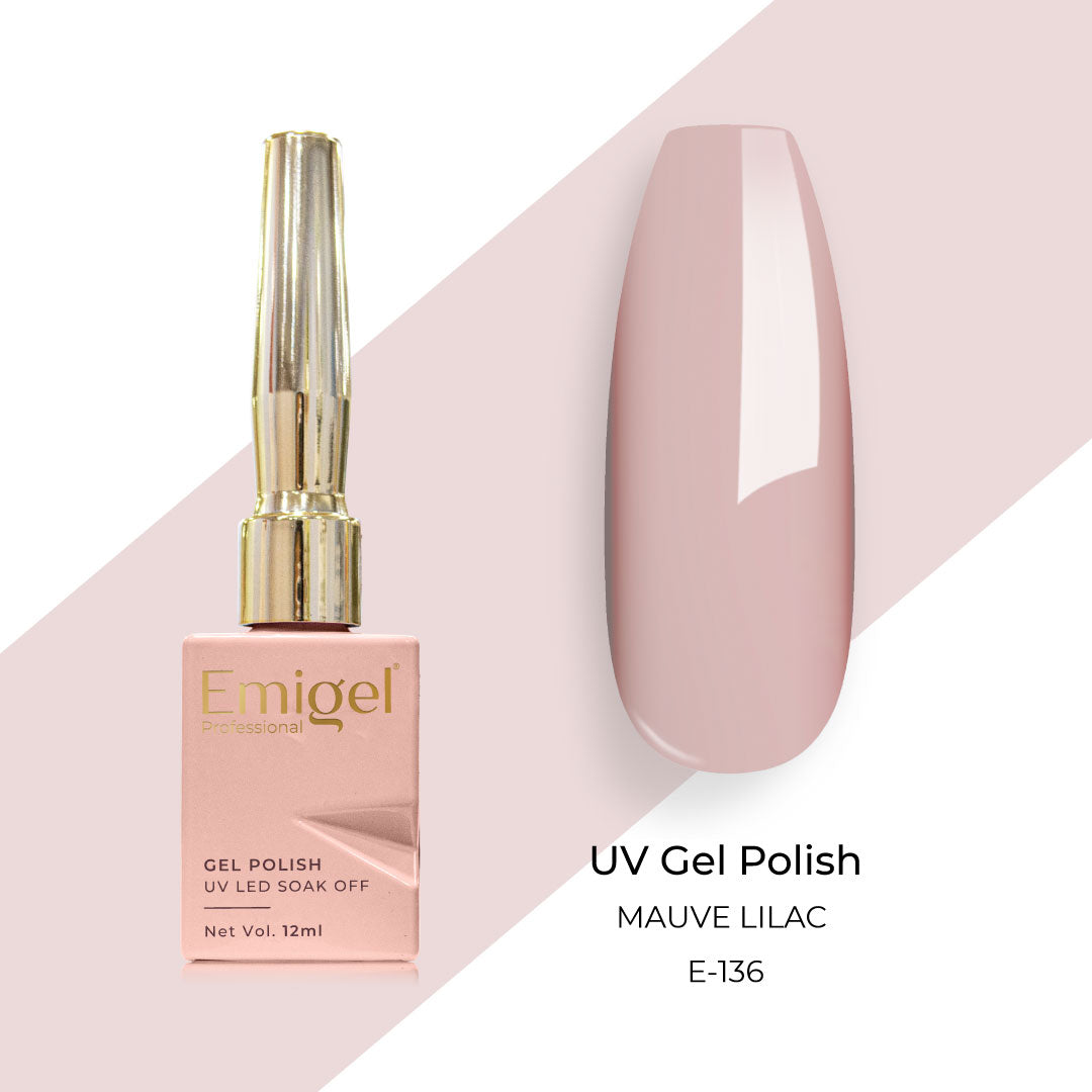 Emigel - UV Gel Polish - MAUVE LILAC  - E136