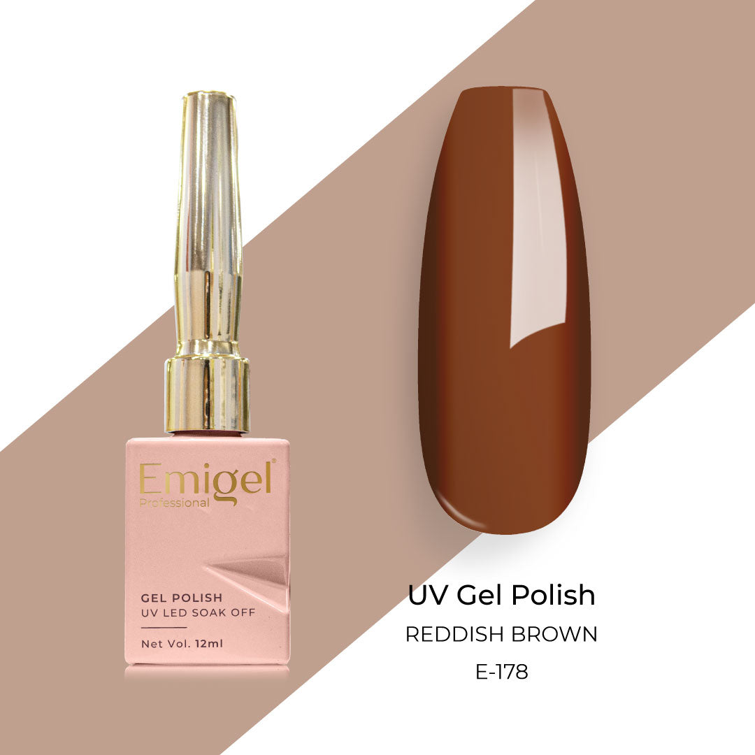 Emigel - UV Gel Polish - REDDISH BROWN - E178