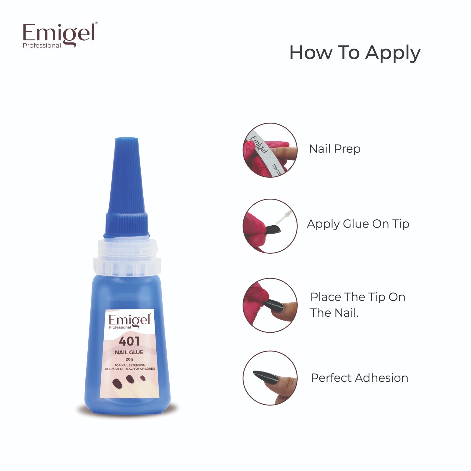 Emigel - Glue - Nail Essentials - 401 (20g)